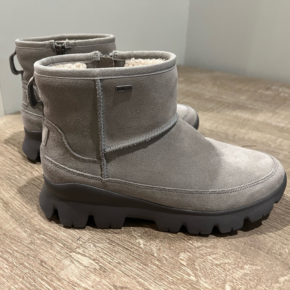 Ugg Gray Short Shearling Lined Boots - image 1